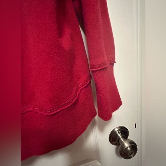 Eddie Bauer women’s 2X tall Fleece Pullover Sweatshirt red - Picture 12 of 13